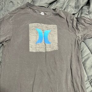 Hurley Gray T-Shirt with Blue Logo